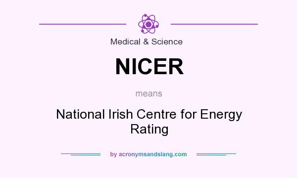 What does NICER mean? It stands for National Irish Centre for Energy Rating