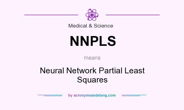 What does NNPLS mean? It stands for Neural Network Partial Least Squares