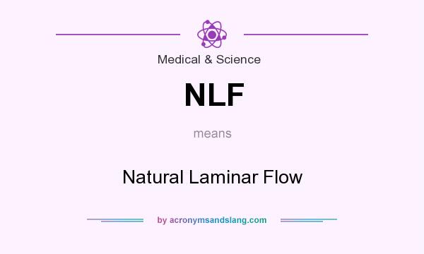 What does NLF mean? It stands for Natural Laminar Flow