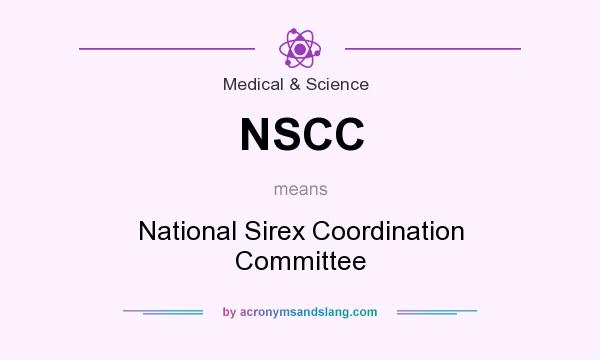 What does NSCC mean? It stands for National Sirex Coordination Committee