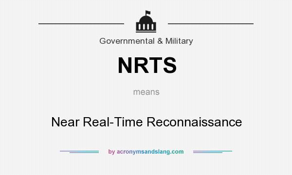 What does NRTS mean? It stands for Near Real-Time Reconnaissance