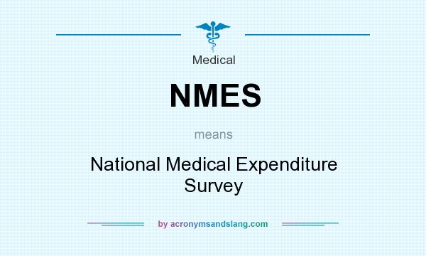 What does NMES mean? It stands for National Medical Expenditure Survey
