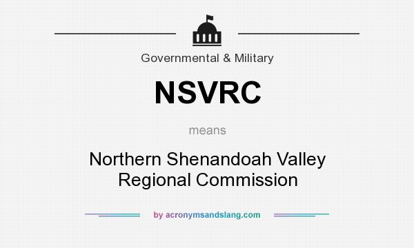 What does NSVRC mean? It stands for Northern Shenandoah Valley Regional Commission