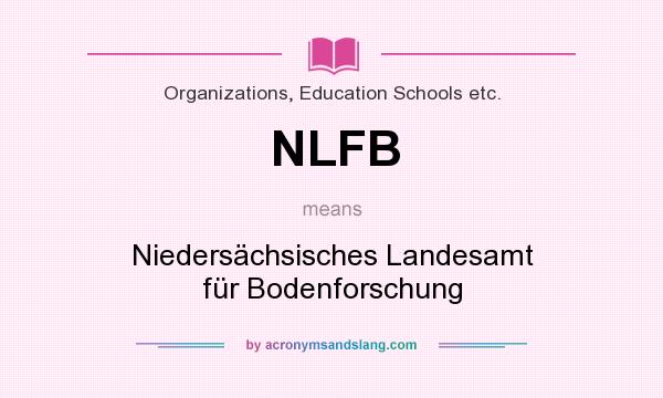 What does NLFB mean? It stands for Niedersächsisches Landesamt für Bodenforschung