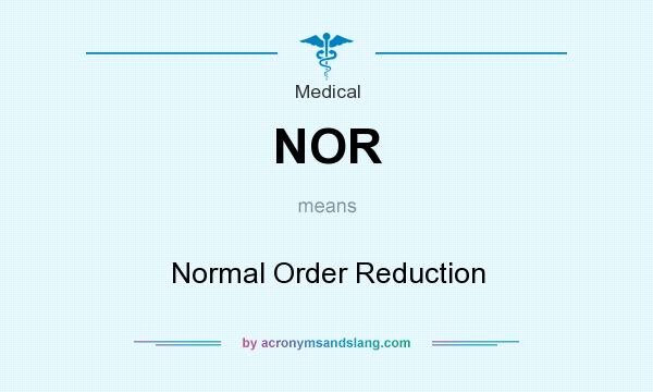 What does NOR mean? It stands for Normal Order Reduction
