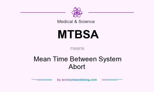 What does MTBSA mean? It stands for Mean Time Between System Abort