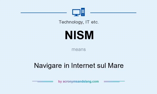 What does NISM mean? It stands for Navigare in Internet sul Mare