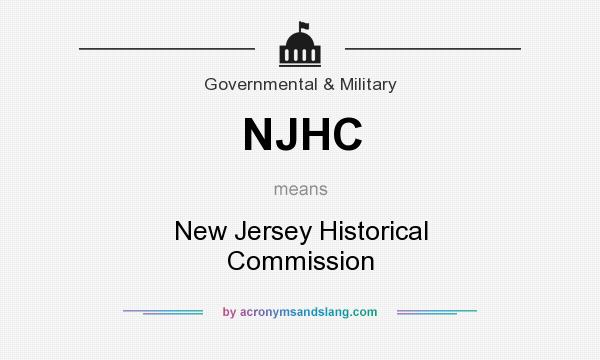 What does NJHC mean? It stands for New Jersey Historical Commission