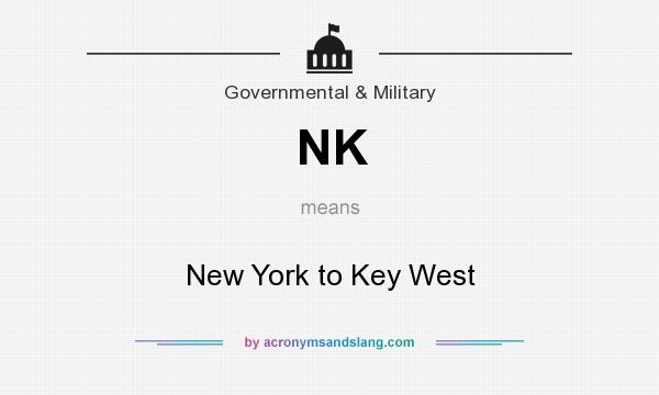 What does NK mean? It stands for New York to Key West