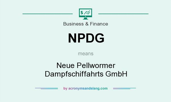 What does NPDG mean? It stands for Neue Pellwormer Dampfschiffahrts GmbH