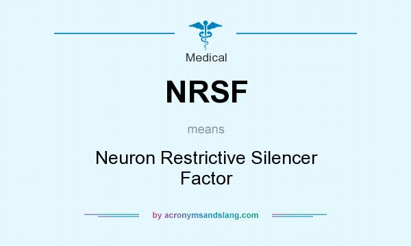 What does NRSF mean? It stands for Neuron Restrictive Silencer Factor