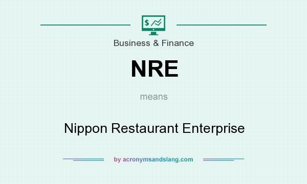 What does NRE mean? It stands for Nippon Restaurant Enterprise