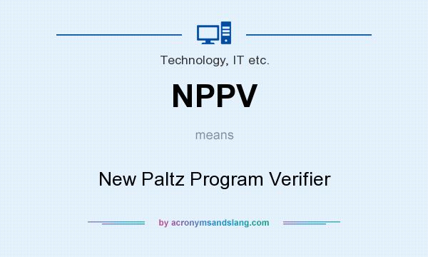 What does NPPV mean? It stands for New Paltz Program Verifier