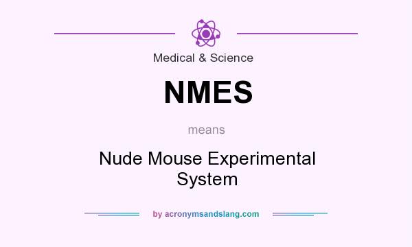 What does NMES mean? It stands for Nude Mouse Experimental System