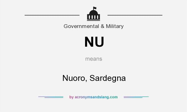 What does NU mean? It stands for Nuoro, Sardegna