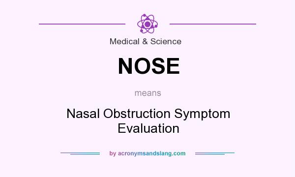 What does NOSE mean? It stands for Nasal Obstruction Symptom Evaluation