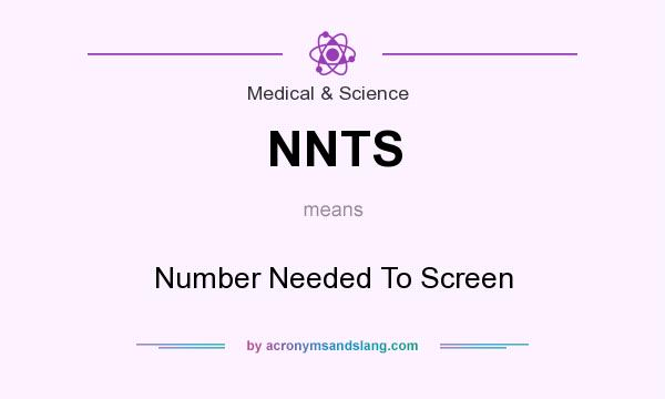 What does NNTS mean? It stands for Number Needed To Screen