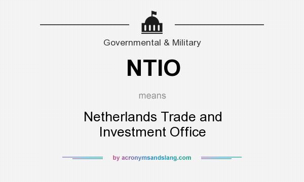 What does NTIO mean? It stands for Netherlands Trade and Investment Office