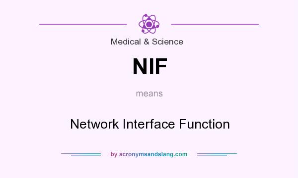 What does NIF mean? It stands for Network Interface Function