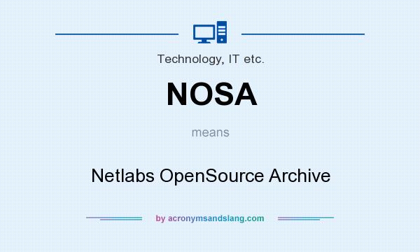 What does NOSA mean? It stands for Netlabs OpenSource Archive