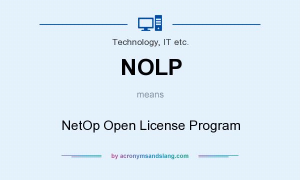 What does NOLP mean? It stands for NetOp Open License Program