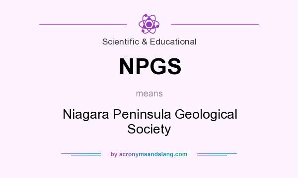 What does NPGS mean? It stands for Niagara Peninsula Geological Society