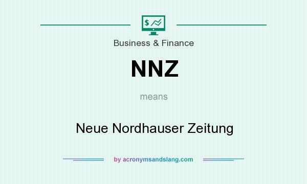 What does NNZ mean? It stands for Neue Nordhauser Zeitung