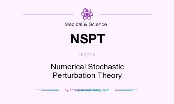 What does NSPT mean? It stands for Numerical Stochastic Perturbation Theory