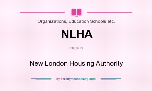 What does NLHA mean? It stands for New London Housing Authority