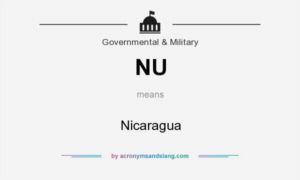 What does NU mean? It stands for Nicaragua
