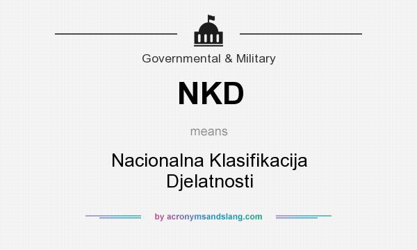 What does NKD mean? It stands for Nacionalna Klasifikacija Djelatnosti