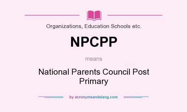 What does NPCPP mean? It stands for National Parents Council Post Primary