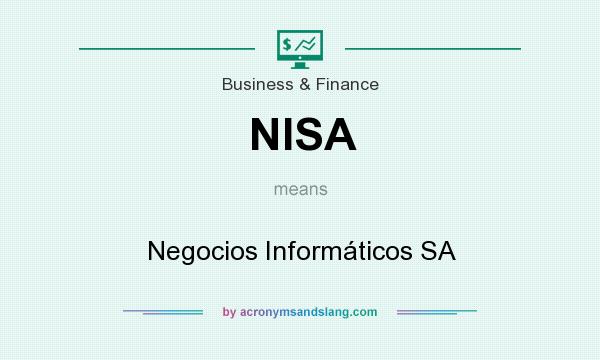 What does NISA mean? It stands for Negocios Informáticos SA