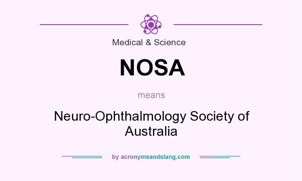 What does NOSA mean? It stands for Neuro-Ophthalmology Society of Australia