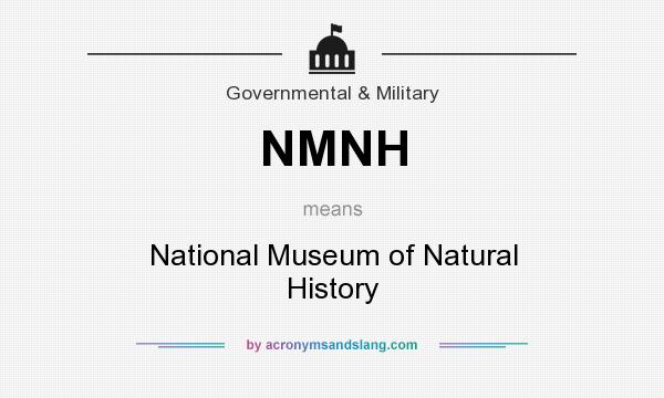 What does NMNH mean? It stands for National Museum of Natural History