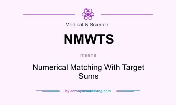 What does NMWTS mean? It stands for Numerical Matching With Target Sums