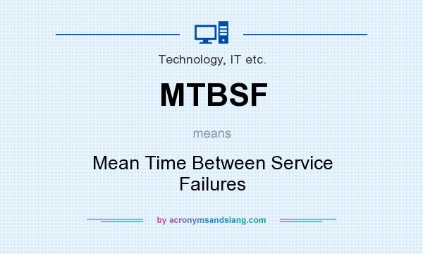 What does MTBSF mean? It stands for Mean Time Between Service Failures