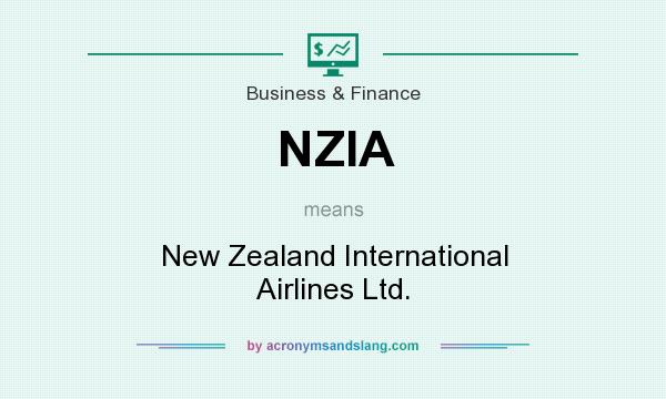 What does NZIA mean? It stands for New Zealand International Airlines Ltd.