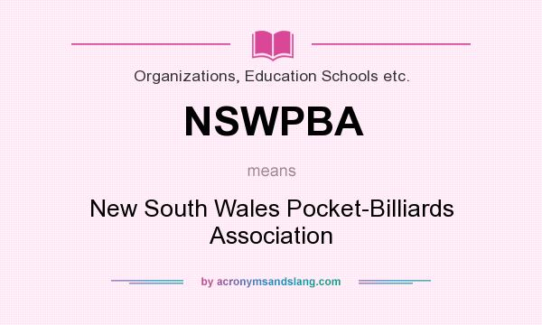 What does NSWPBA mean? It stands for New South Wales Pocket-Billiards Association
