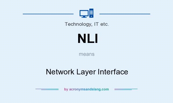 What does NLI mean? It stands for Network Layer Interface