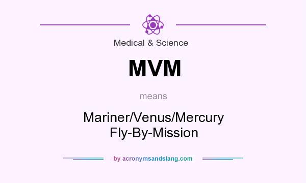 What does MVM mean? It stands for Mariner/Venus/Mercury Fly-By-Mission