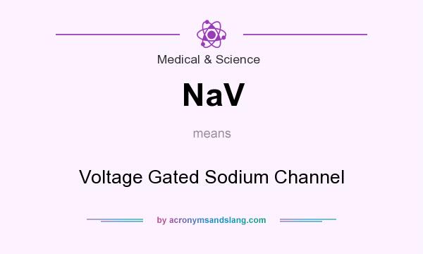 What does NaV mean? It stands for Voltage Gated Sodium Channel