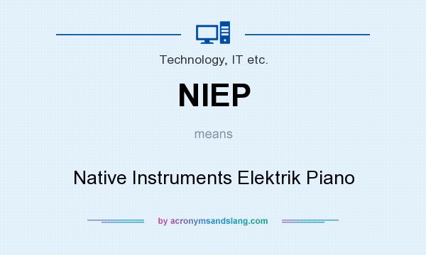 What does NIEP mean? It stands for Native Instruments Elektrik Piano