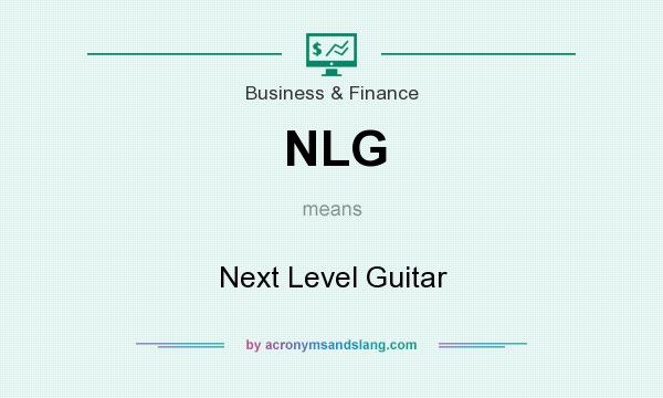 What does NLG mean? It stands for Next Level Guitar