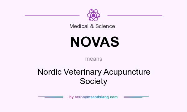 What does NOVAS mean? It stands for Nordic Veterinary Acupuncture Society