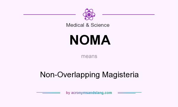 What does NOMA mean? It stands for Non-Overlapping Magisteria