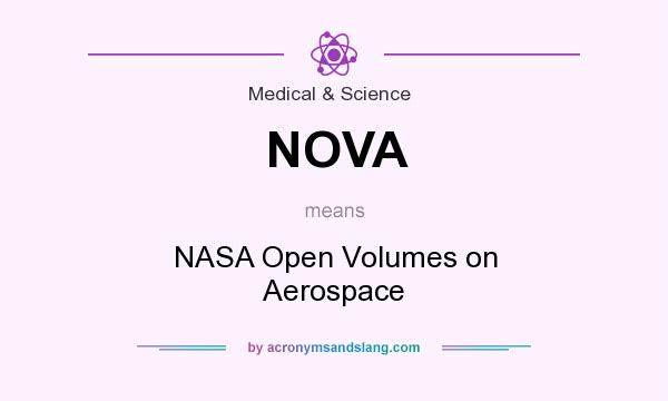 What does NOVA mean? It stands for NASA Open Volumes on Aerospace