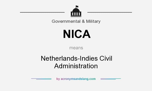What does NICA mean? It stands for Netherlands-Indies Civil Administration