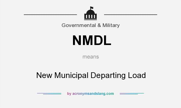 What does NMDL mean? It stands for New Municipal Departing Load