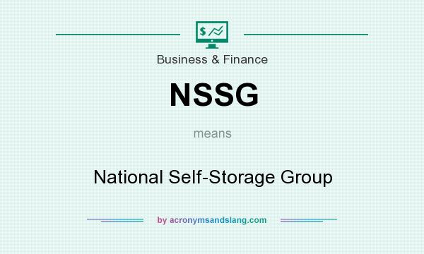 What does NSSG mean? It stands for National Self-Storage Group